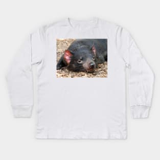 Tasmanian Devil Kids Long Sleeve T-Shirt